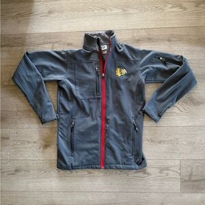 NHL Gray Mens Zip-Up size small
